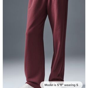 ALO Yoga Burgundy Track Pants